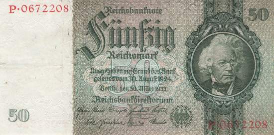 50 Mark 1933 ro.175a E/P